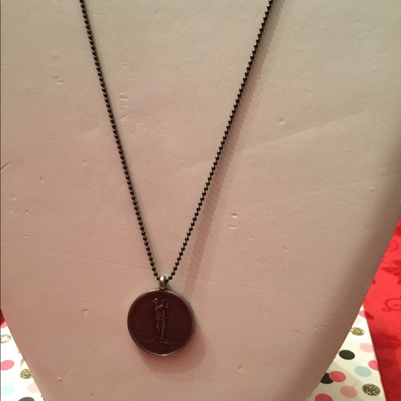 UNISEX Golfers STERLING Medallion Necklace⛳️ - Picture 5 of 5